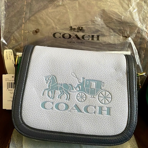 Coach Bags Coach Saddle Bag Horse Carriage Colorblock Leather